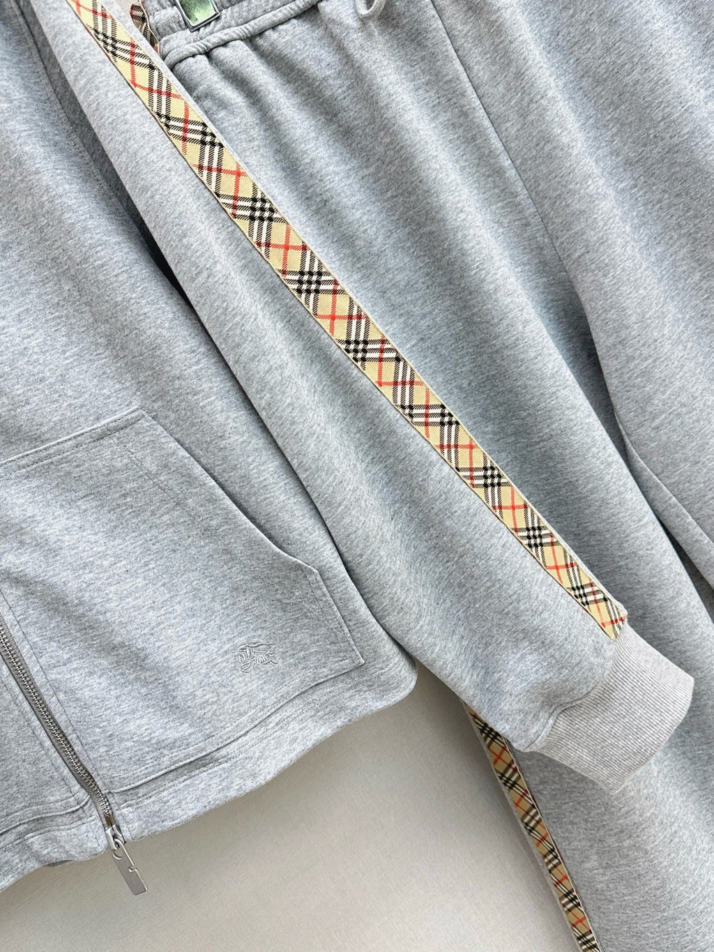 Check Tracksuit Set