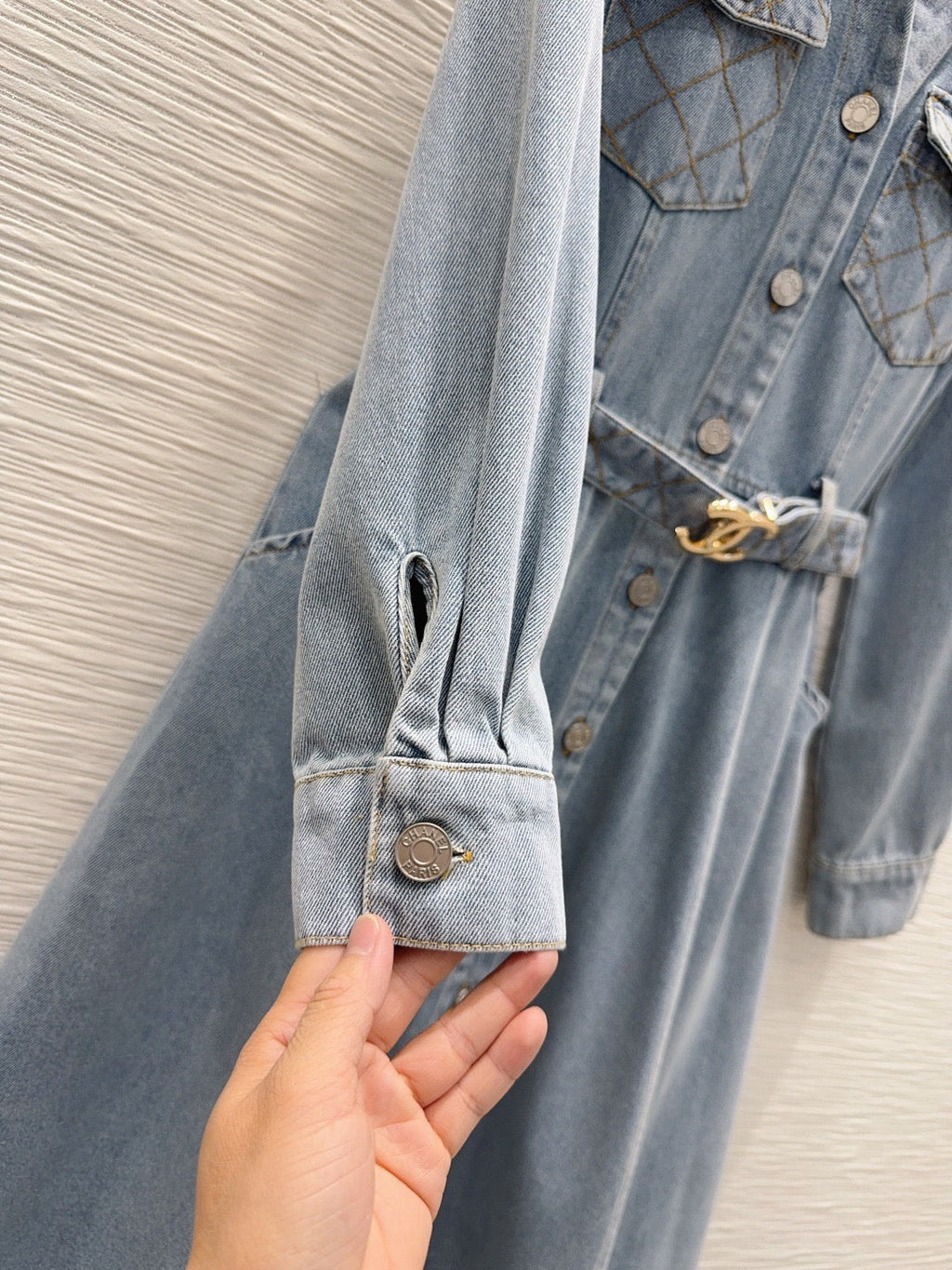 26S Denim Midi Dress