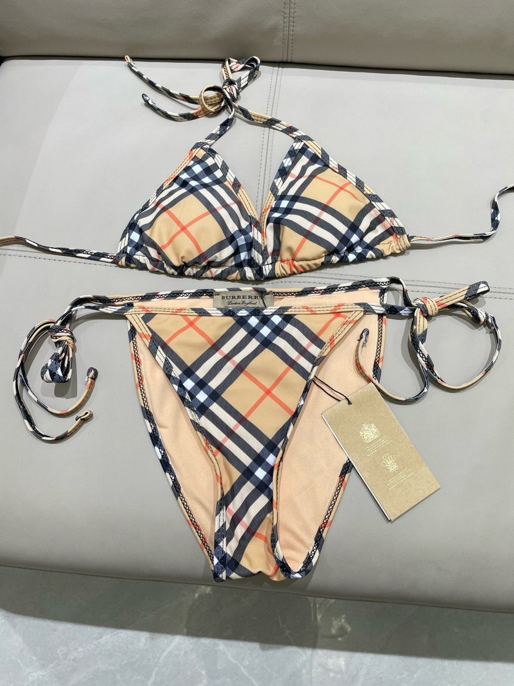 Vintage Check Bikini Set
