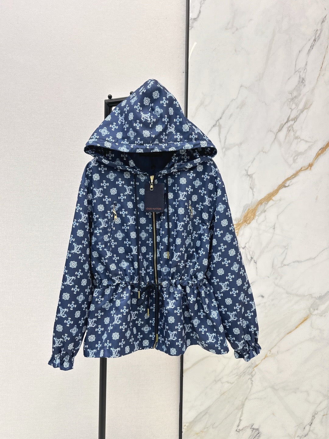 Monogram Hooded Windbreaker Jacket