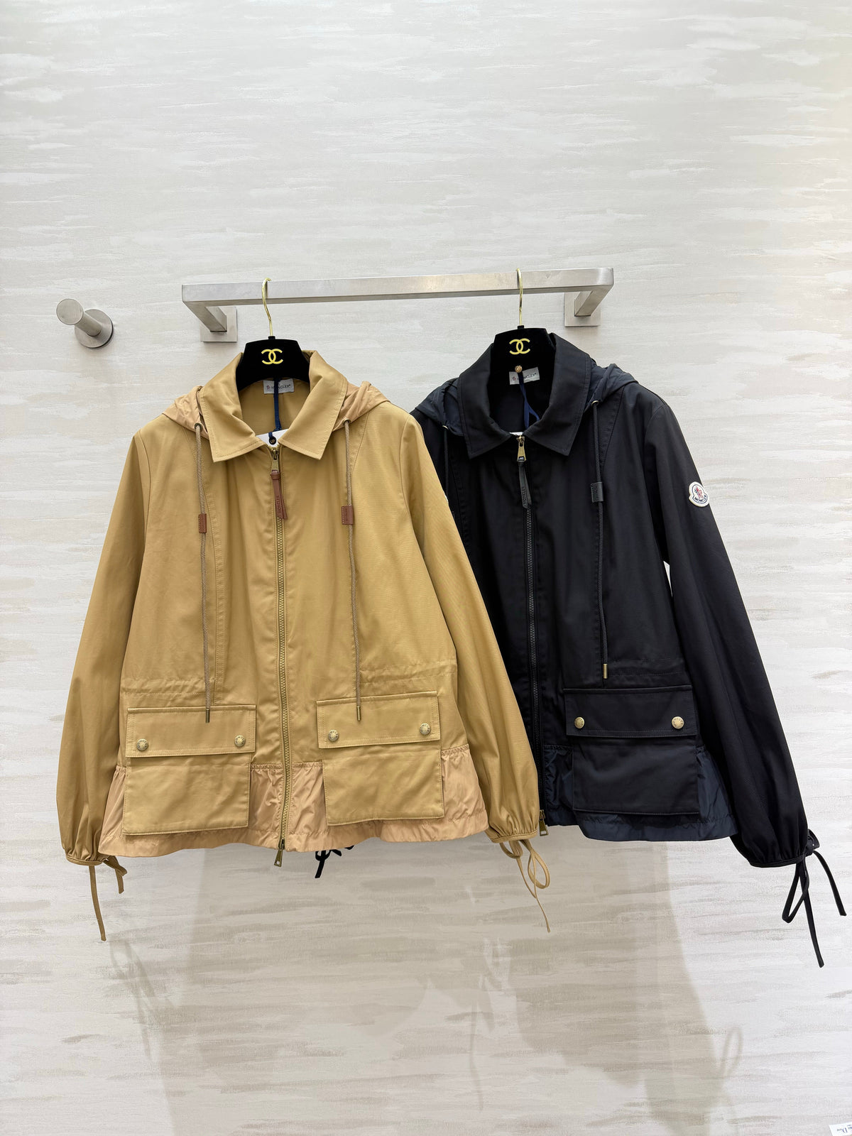 26S Adenium Hooded Gabardine Taffeta Jacket