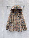 Check Hooded Jacket