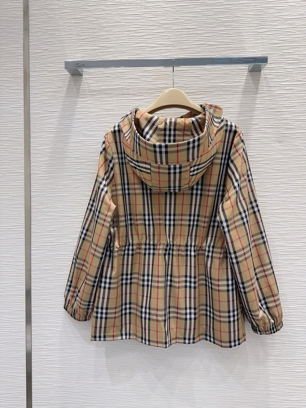 Check Hooded Jacket