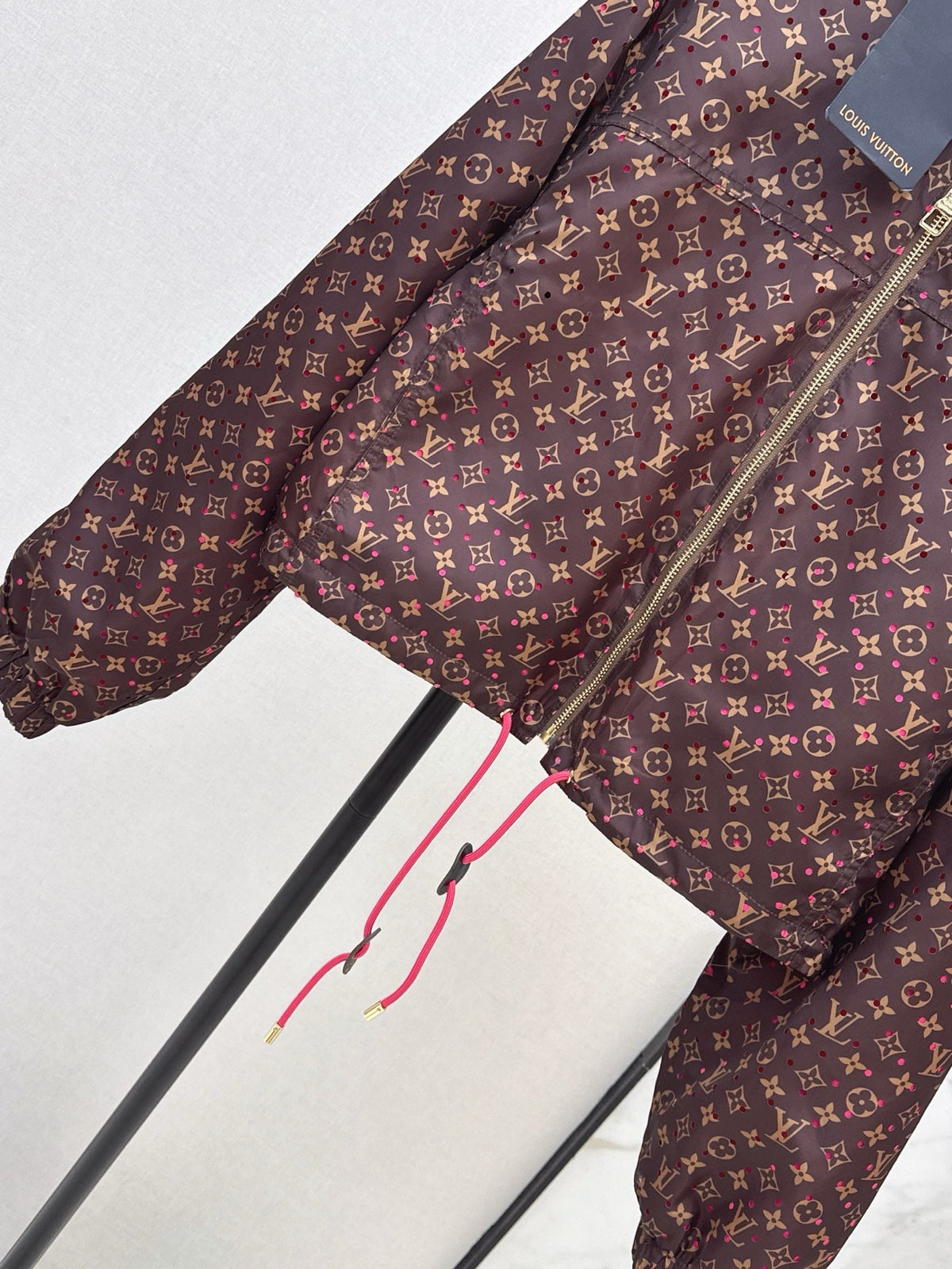 Monogram Hooded Windbreaker Jacket