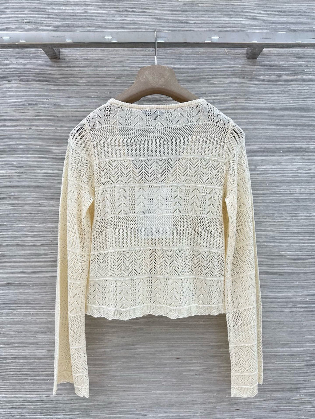 Openwork Knit Cardigan