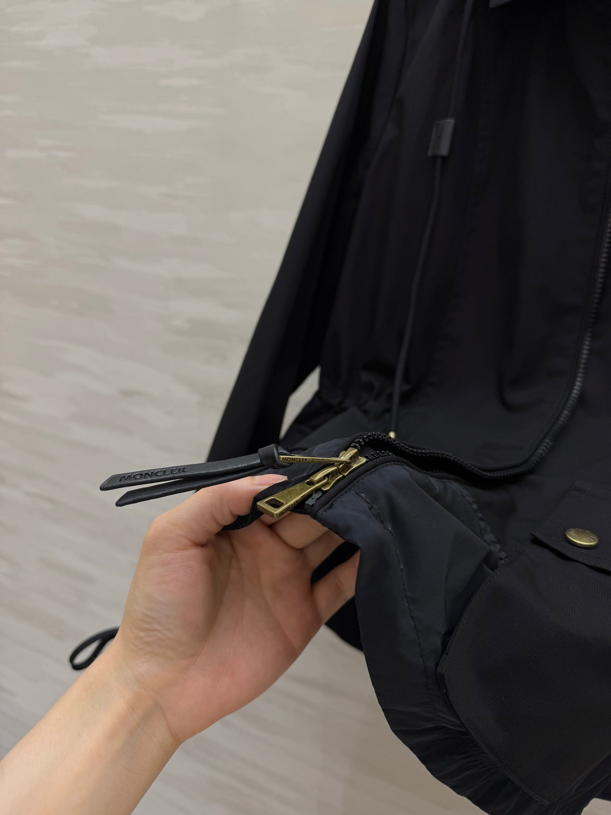 26S Adenium Hooded Gabardine Taffeta Jacket