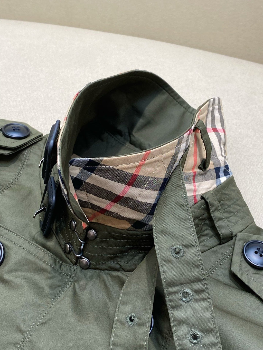 Tropical Gabardine Cropped Jacket