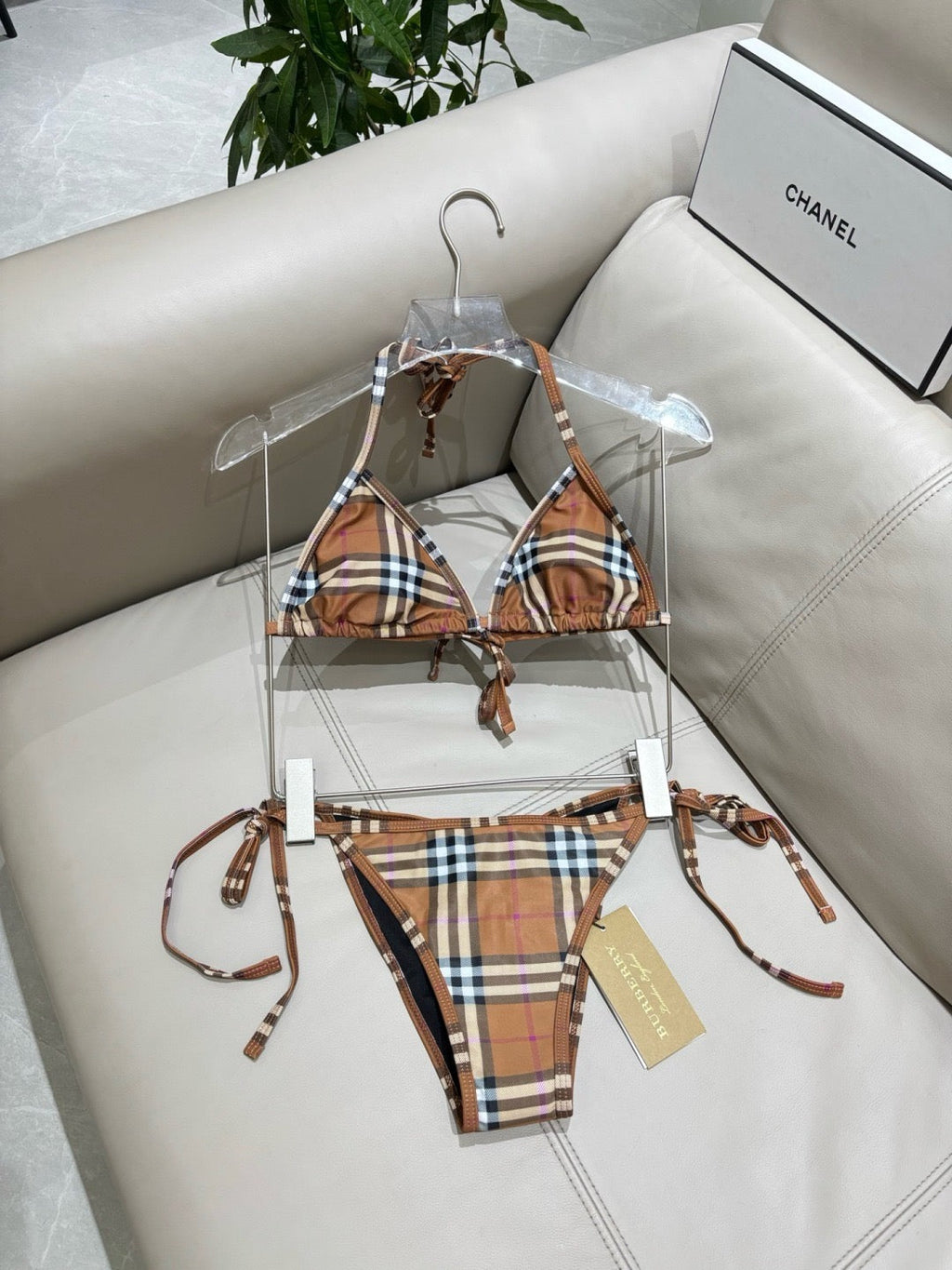 Vintage Check Bikini Set