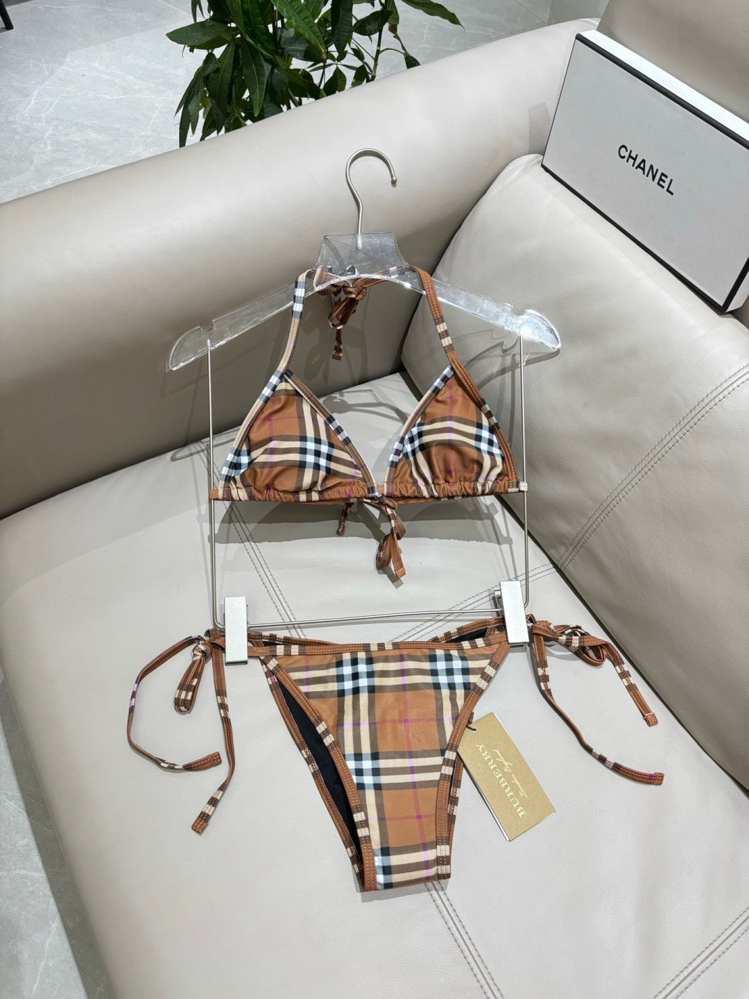 Vintage Check Bikini Set