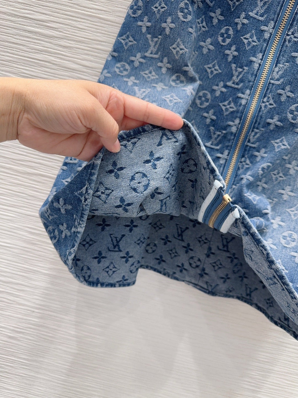 Monogram Denim Dress