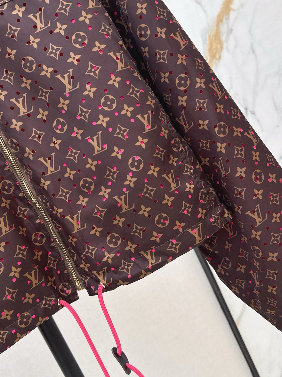 Monogram Hooded Windbreaker Jacket