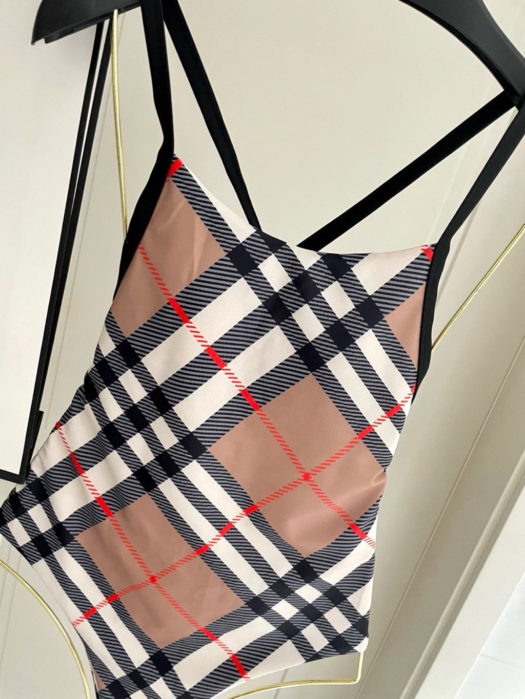 Check One-Piece Swimwear