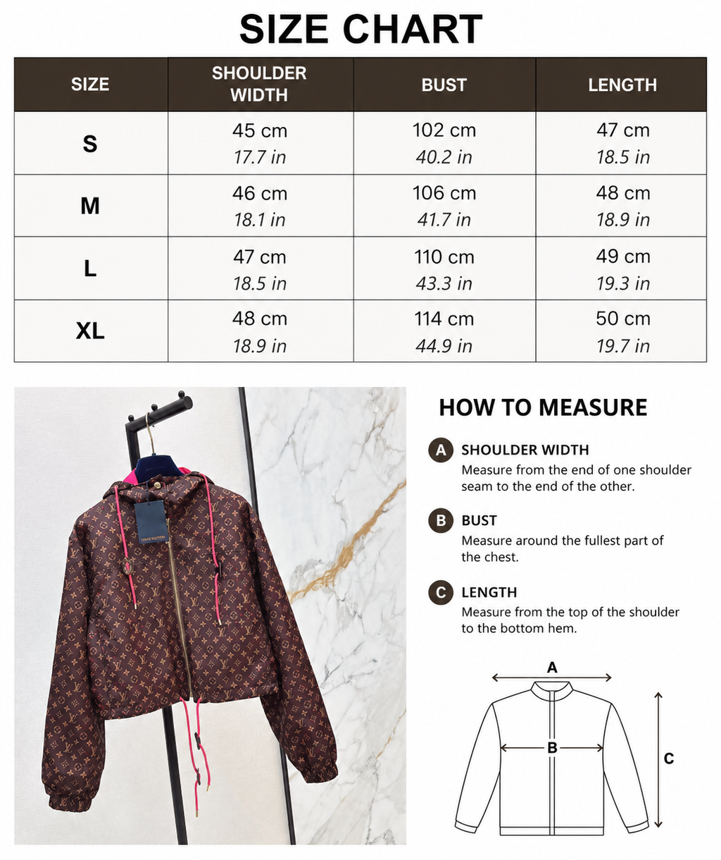 Monogram Hooded Windbreaker Jacket