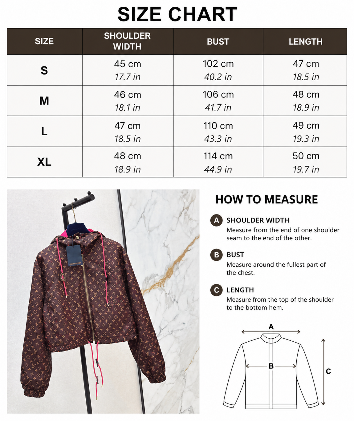 Monogram Hooded Windbreaker Jacket