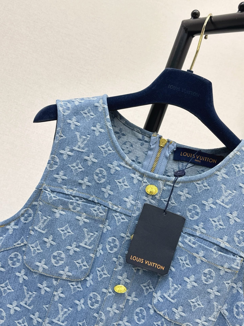 Monogram Jacquard Denim Dress