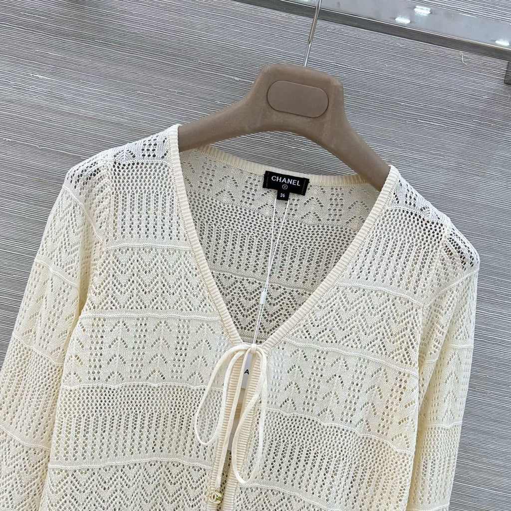 Openwork Knit Cardigan