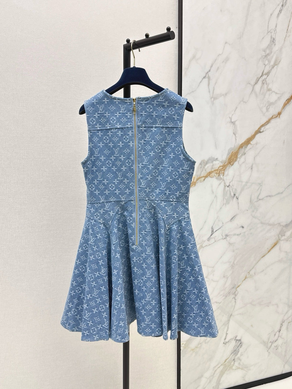 Monogram Jacquard Denim Dress