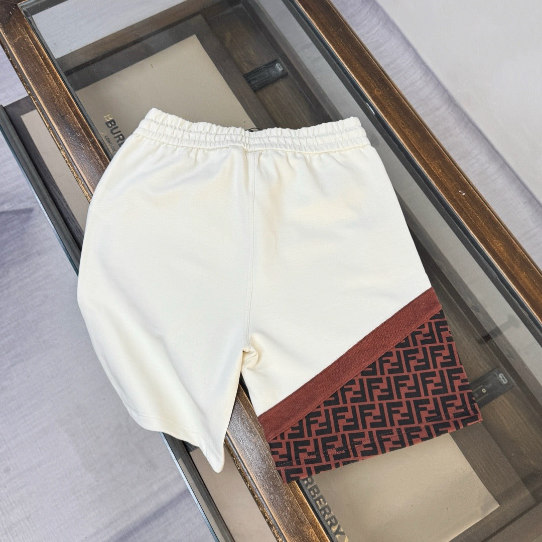 Panel Drawstring Shorts