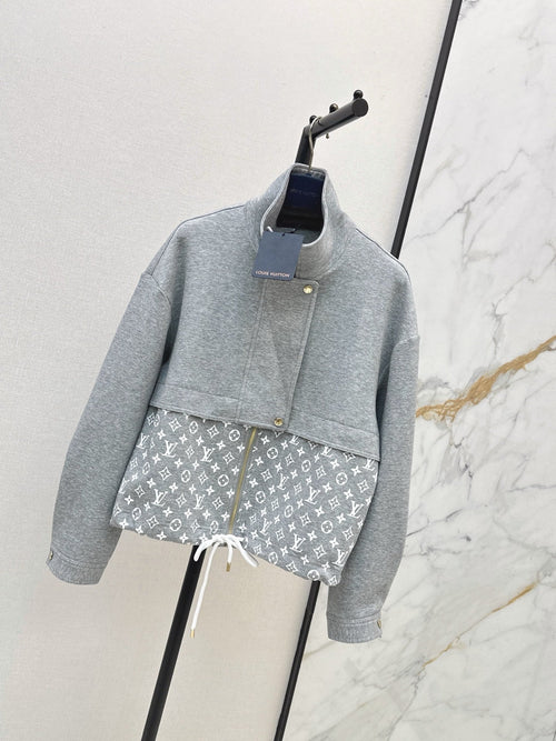 26S Monogram Accent Zip-Up Jacket