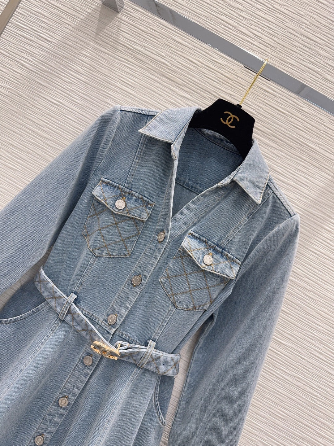 26S Denim Midi Dress