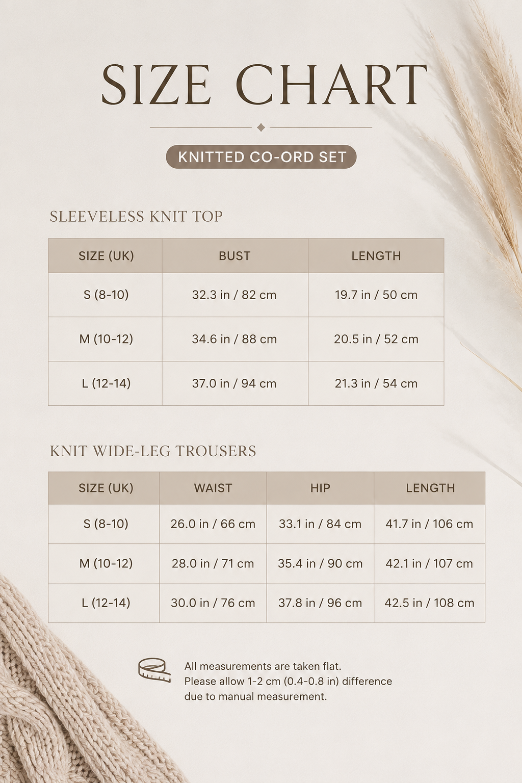 Cable Knit Co-Ord Set