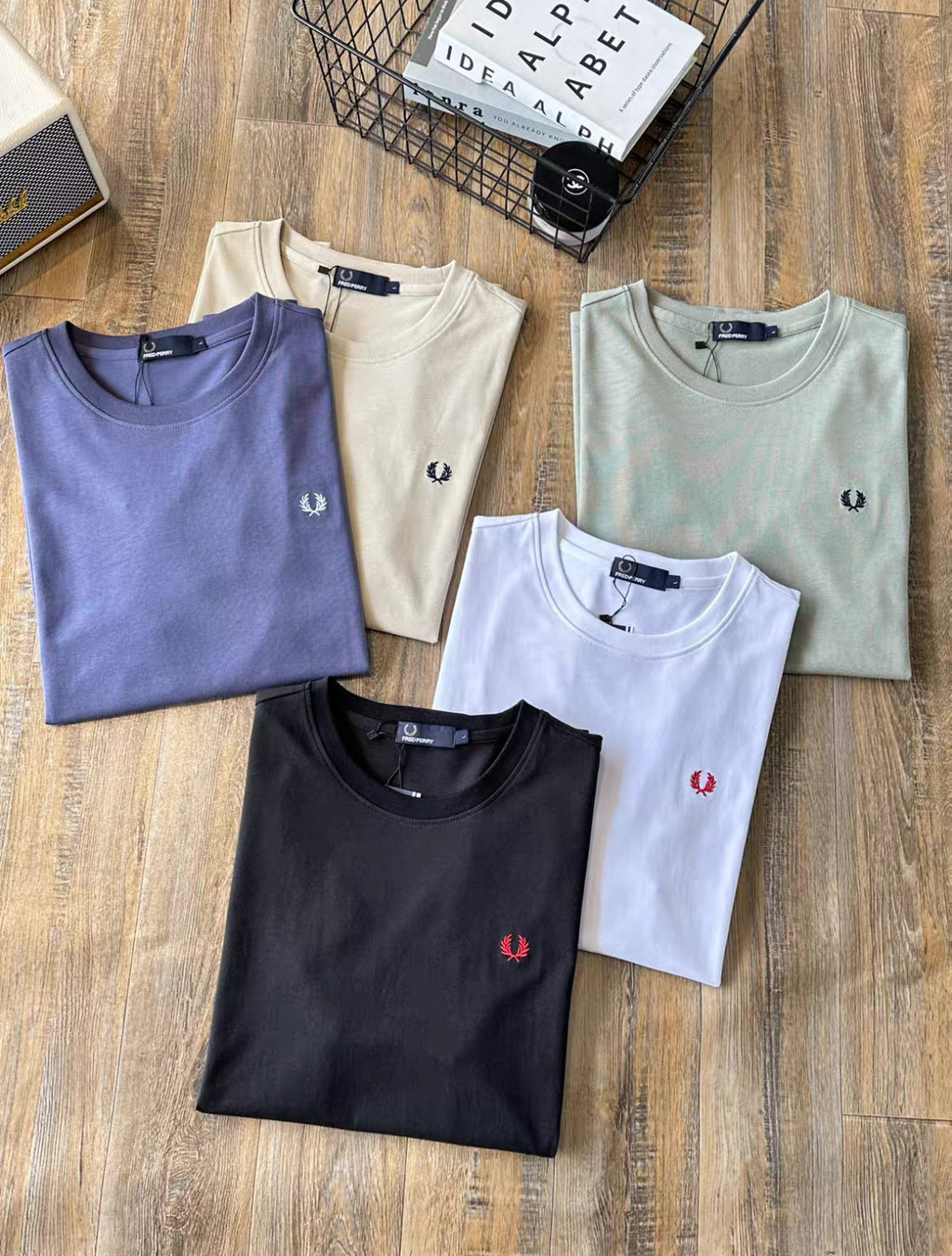 Fred P Embroidered Logo Tee