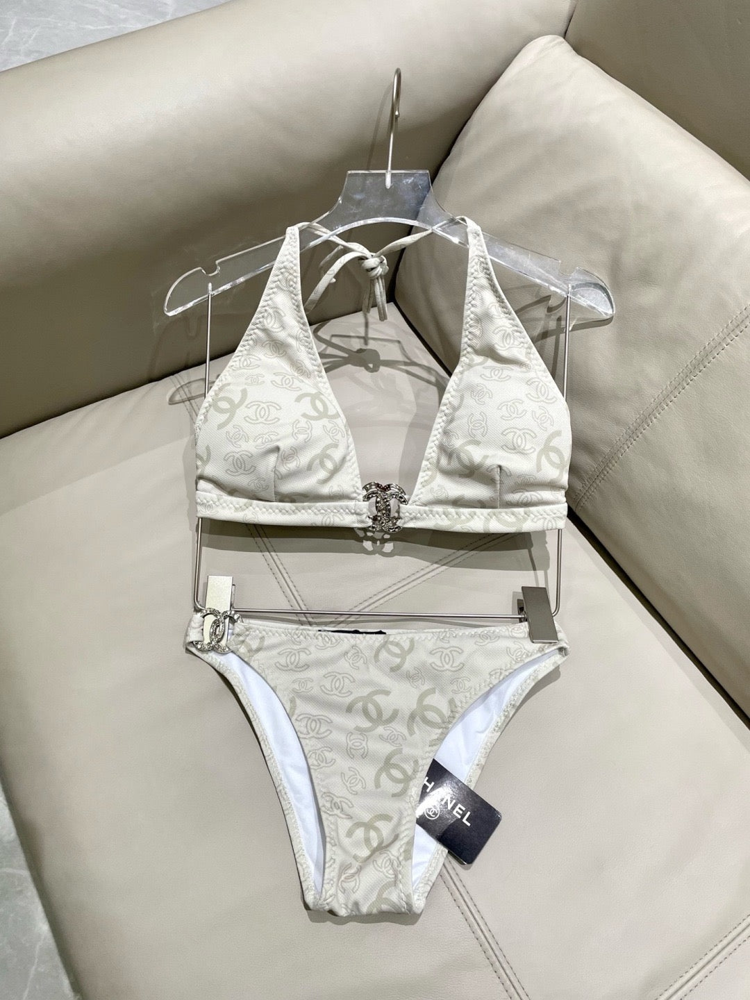 Logo Halter Bikini Set