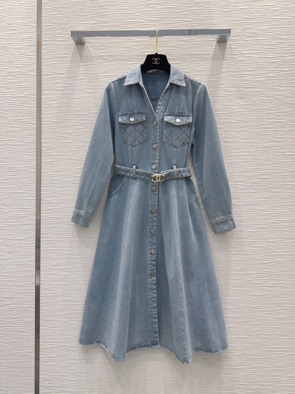 26S Denim Midi Dress