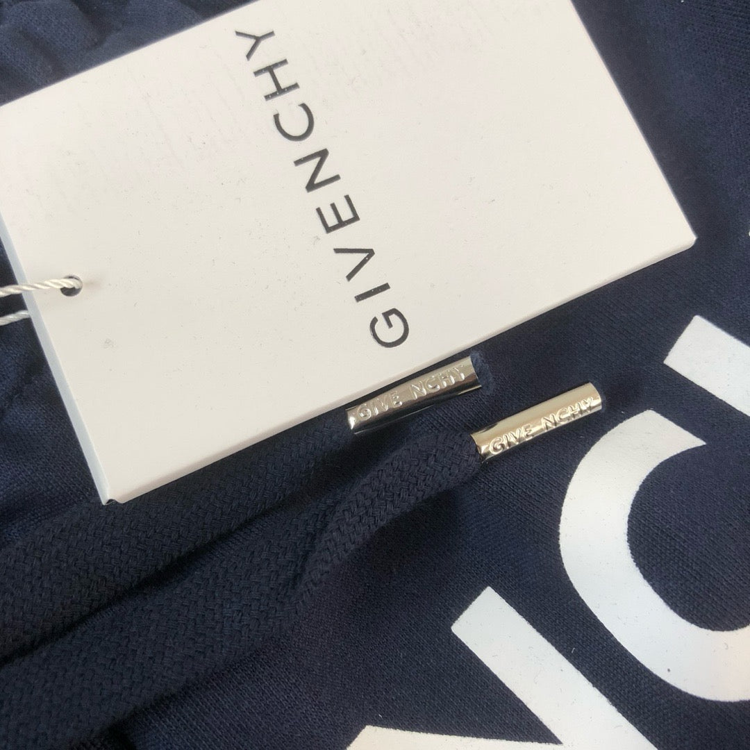 Layered Logo Drawstring Shorts