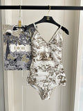 Toile de Jouy 2-Piece Swimsuit