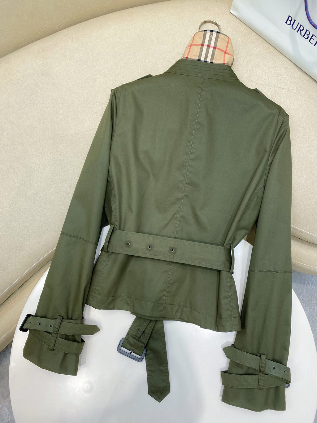 Tropical Gabardine Cropped Jacket