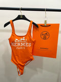 Logo One Piece Swimsuit