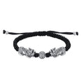Double Pixiu Wealth Bead Rope Bracelet-Traditional Good Fortune Symbol