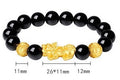 Wealth Pixiu Black Obsidian Bracelet new edition-Attract Luck