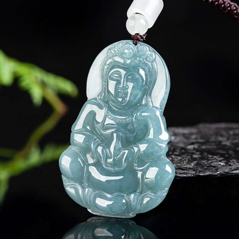 Guan Yin Buddha Jade Pendant-Compassion & Serenity