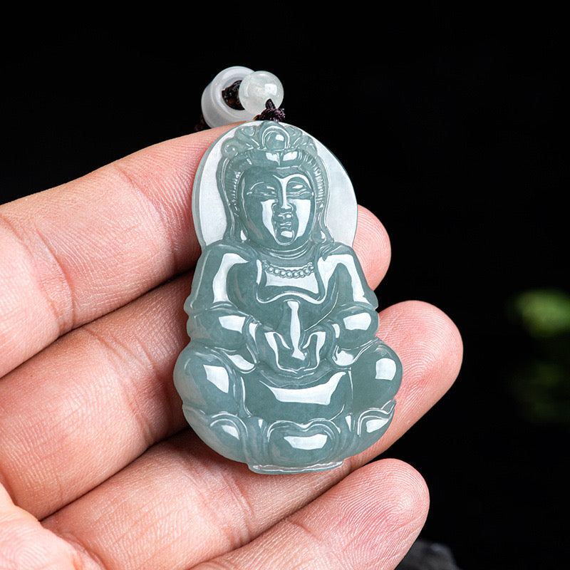 Guan Yin Buddha Jade Pendant-Compassion & Serenity
