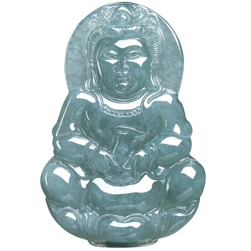 Guan Yin Buddha Jade Pendant-Compassion & Serenity