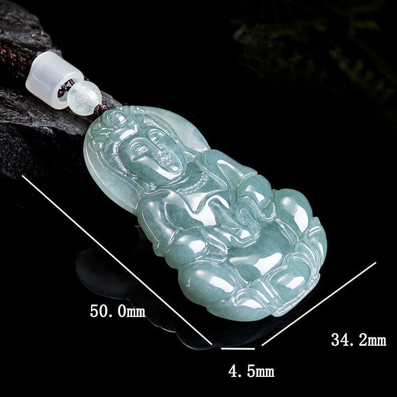 Guan Yin Buddha Jade Pendant-Compassion & Serenity