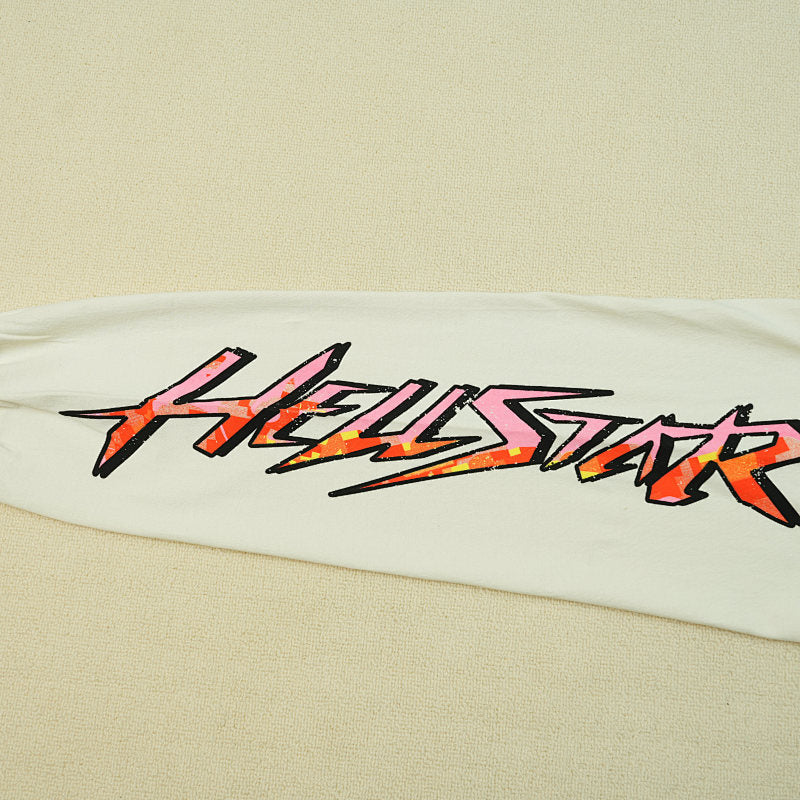 Hellstar Pixel L/S Tee White