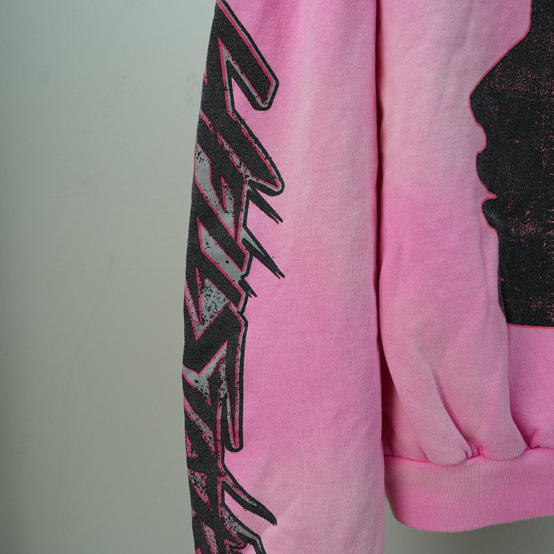 Hellstar Brainwashed With Brain Hoodie Pink
