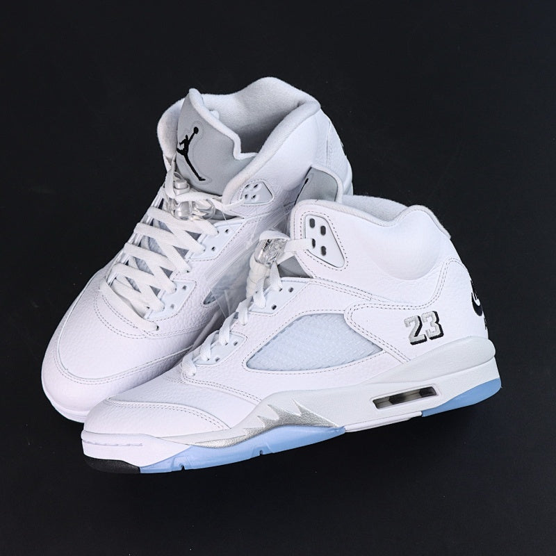 Nike Air Jordan 5 Retro - White/Silver