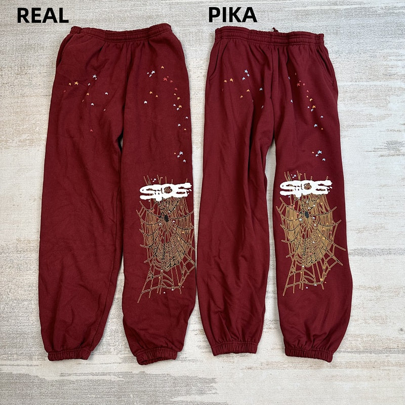 Sp5Der Logo Sweatpant Maroon