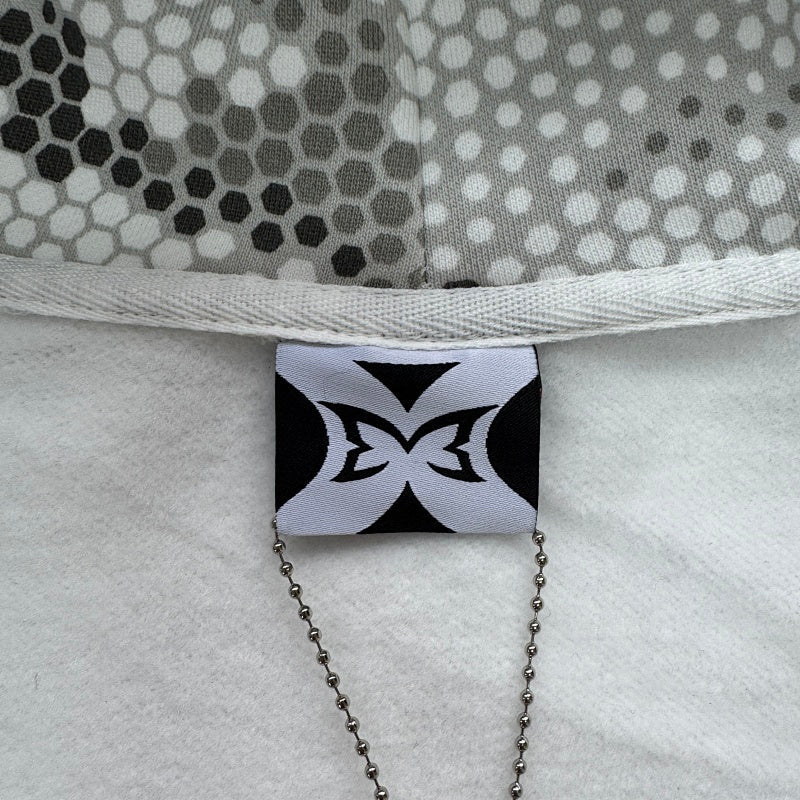 Mertra Serpentine Zip Hoodie - Light Grey