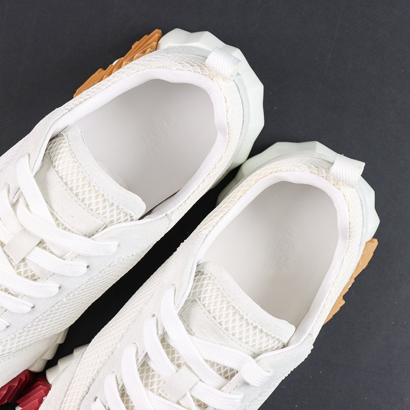 Hermes Bouncing Sneaker - White/Tan/Red