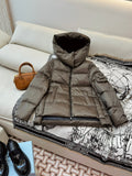 Prada 25 Hooded Coat Polyester Down 312061
