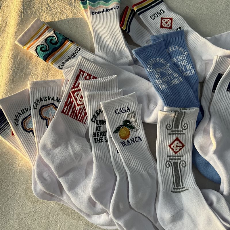 Casablanca Graphic Crew Socks Collection