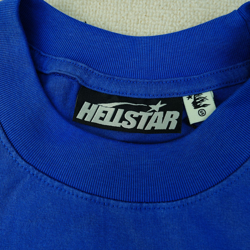 Hellstar Warm Up T-Shirt Blue