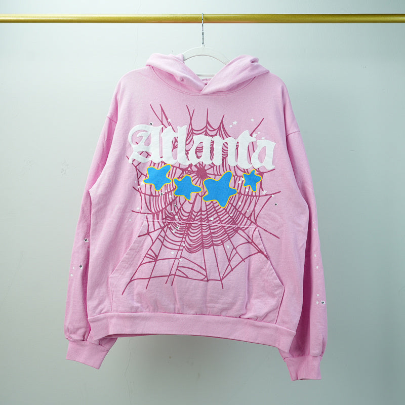 Sp5der Atlanta Hoodie Pink
