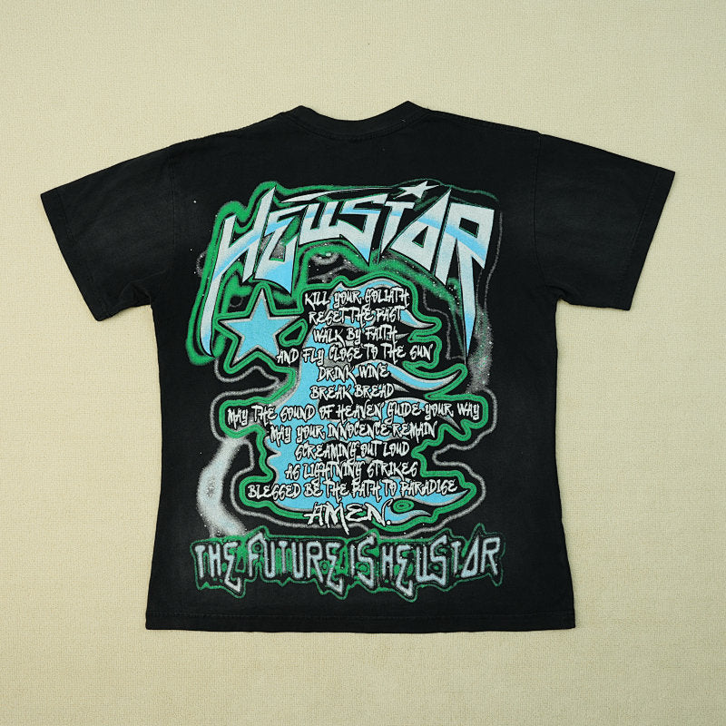 Hellstar The Future T-Shirt Black/Blue
