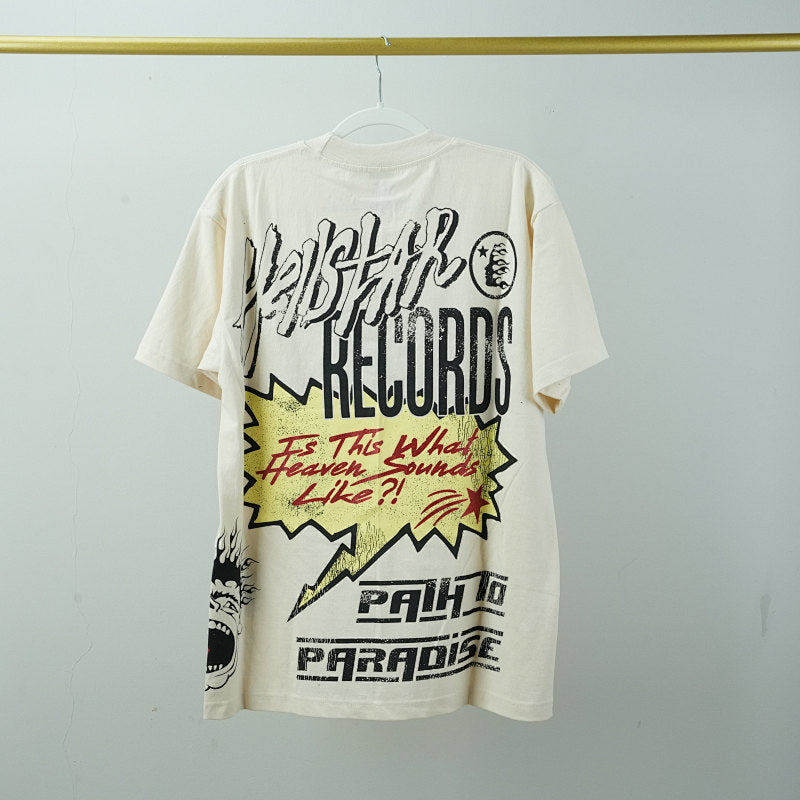 Hellstar Records T-Shirt Off-White